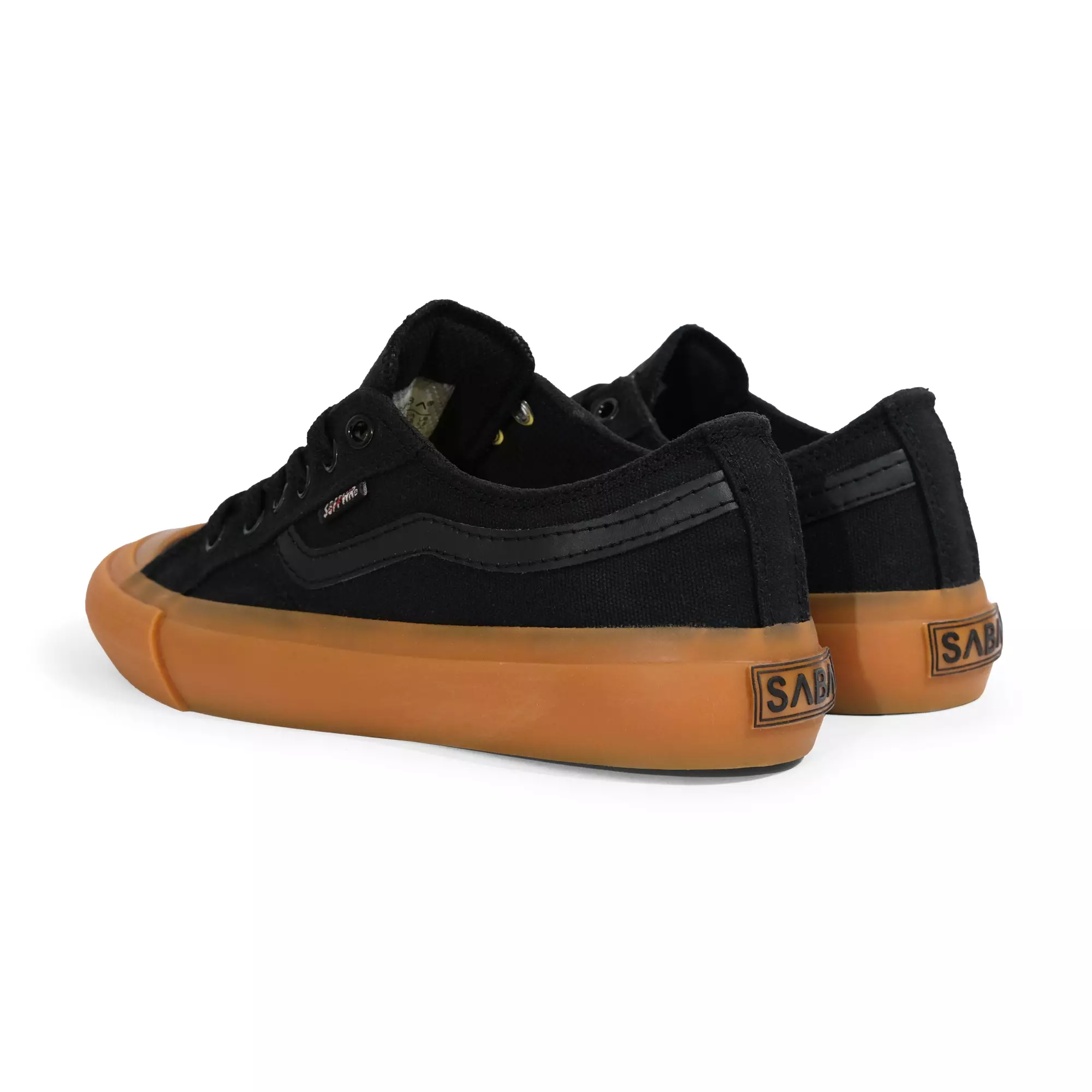 SABA Veloz All Black Gum - Sepatu Casual Pria Wanita