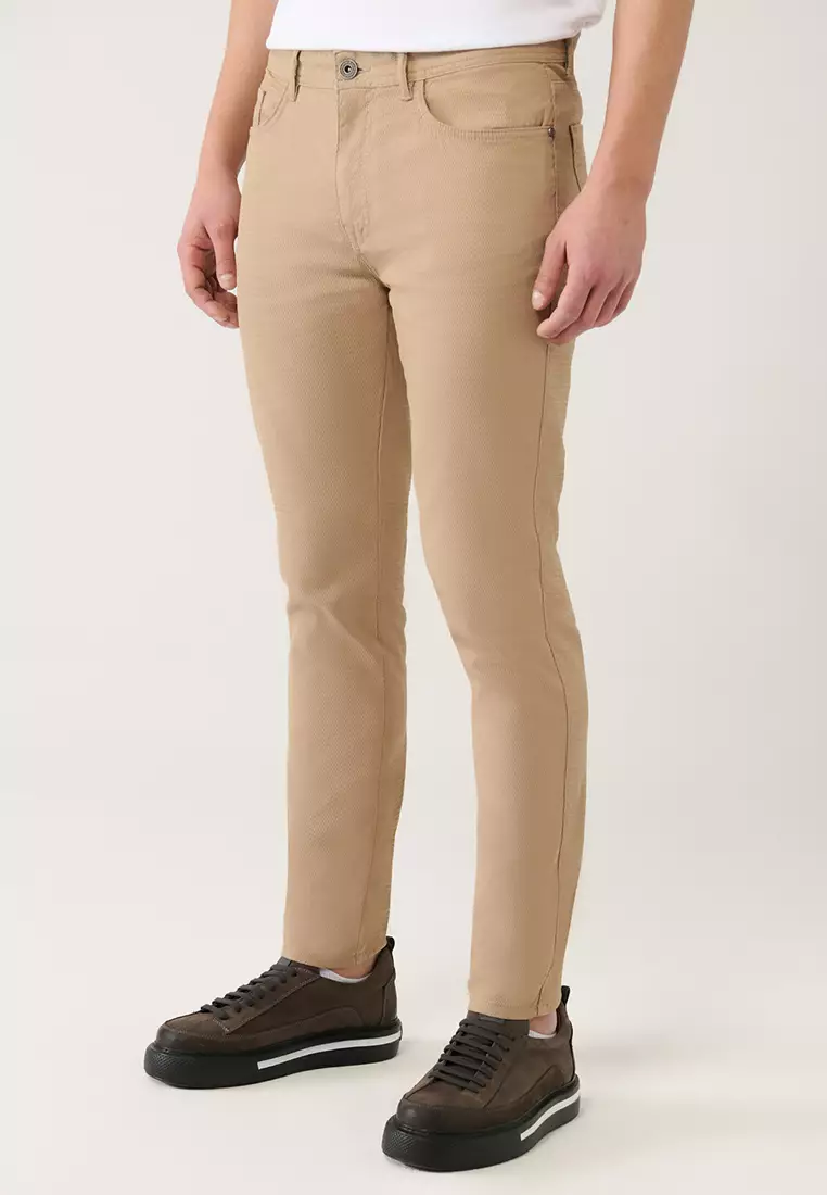 Slim Fit Canvas Trousers