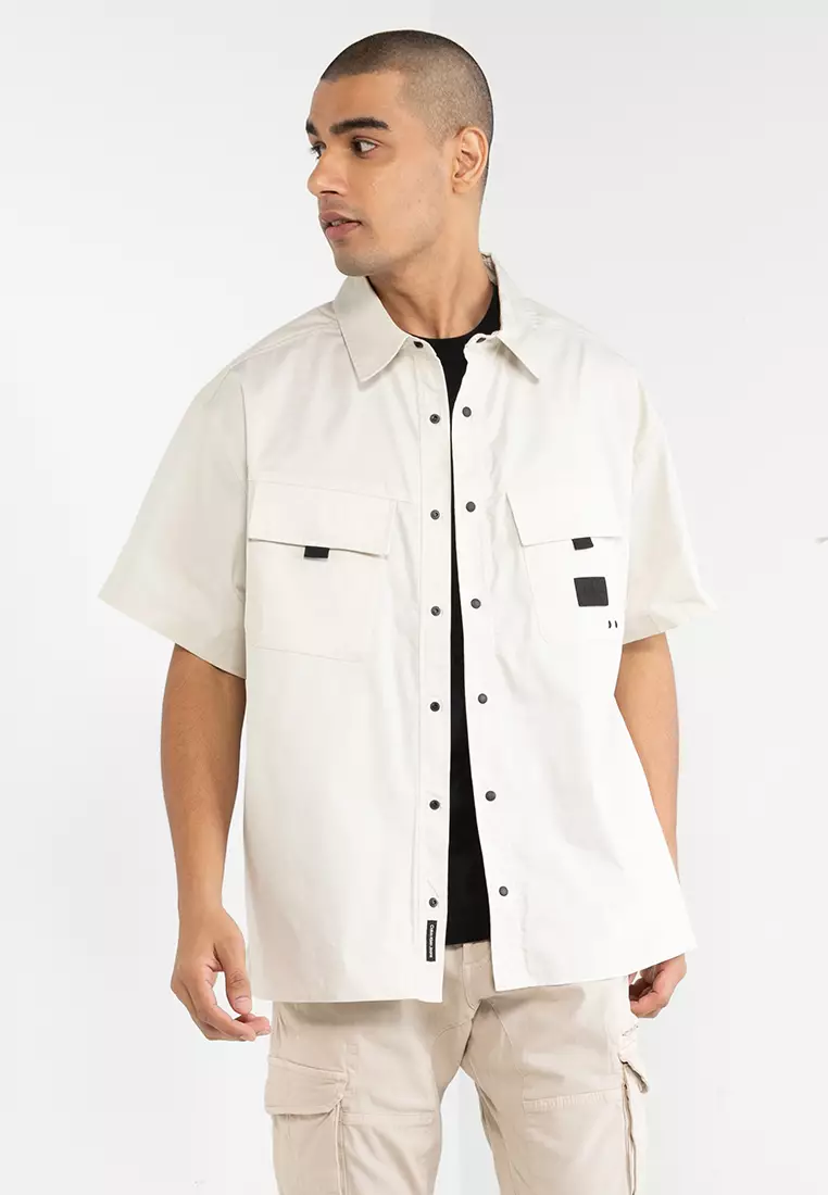 Calvin klein button up short sleeve Clearance