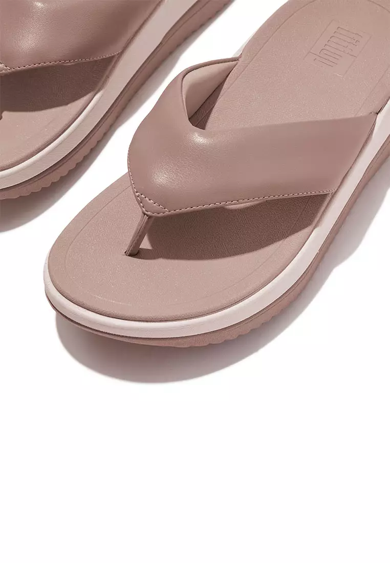 Buy FitFlop FitFlop SURFF Women's Padded Leather Toe Post Sandals ...