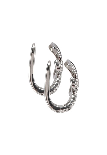 ALDO silver Ybawia Ear Cuffs 8C60AACB643643GS_1
