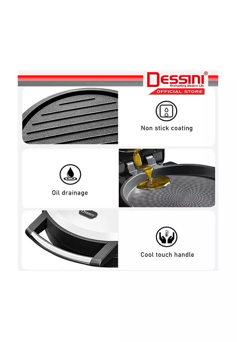 Buy DESSINI DESSINI ITALY 40CM Double Sided NonStick Electric Baking