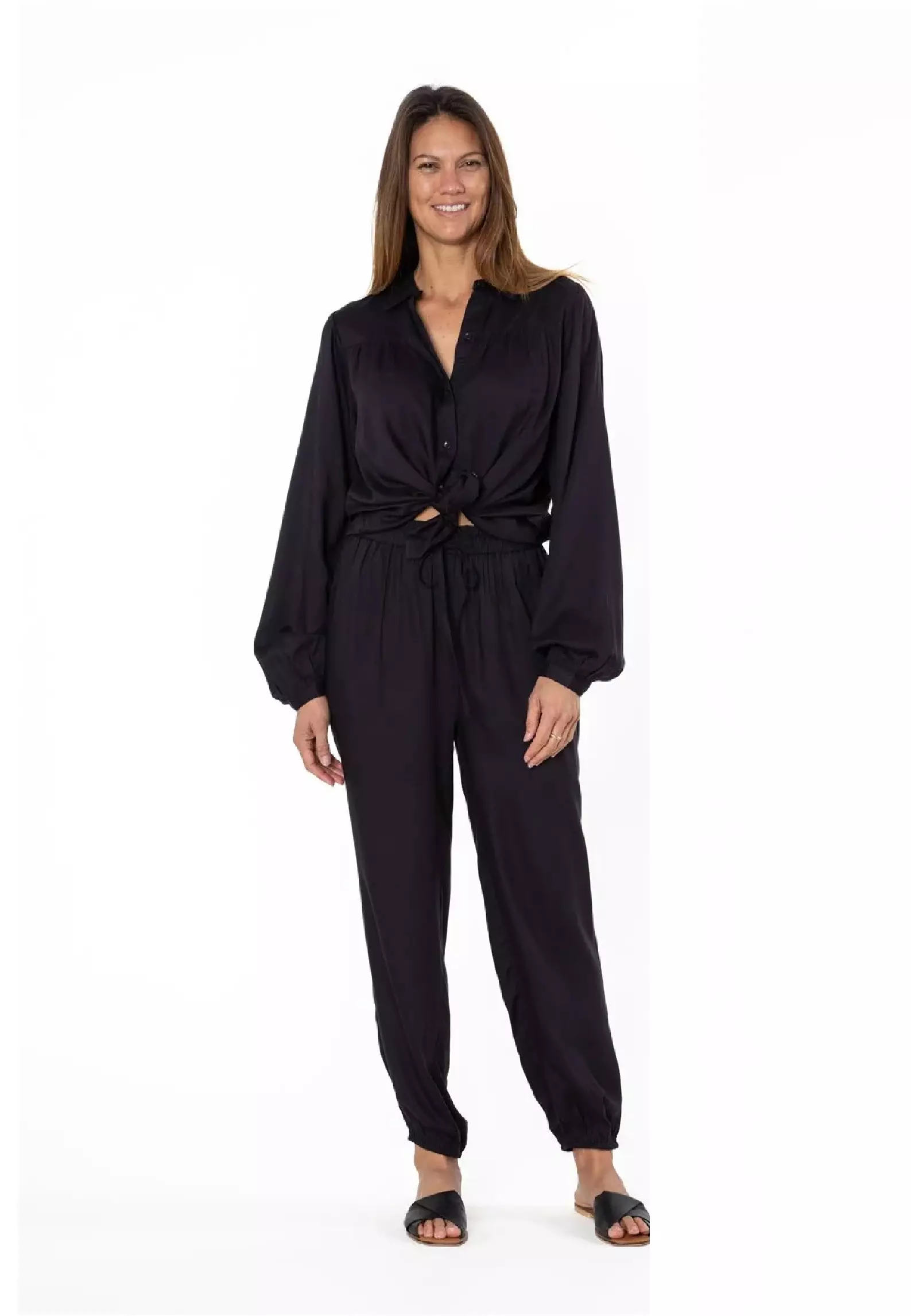 STARDOM WOVEN LS TOP