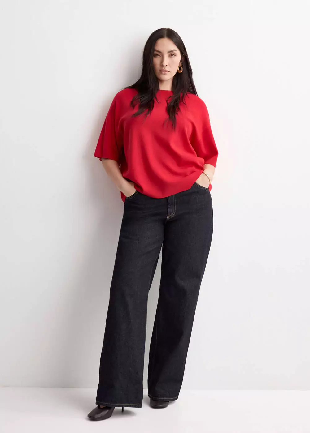 Sweater lengan pendek oversize