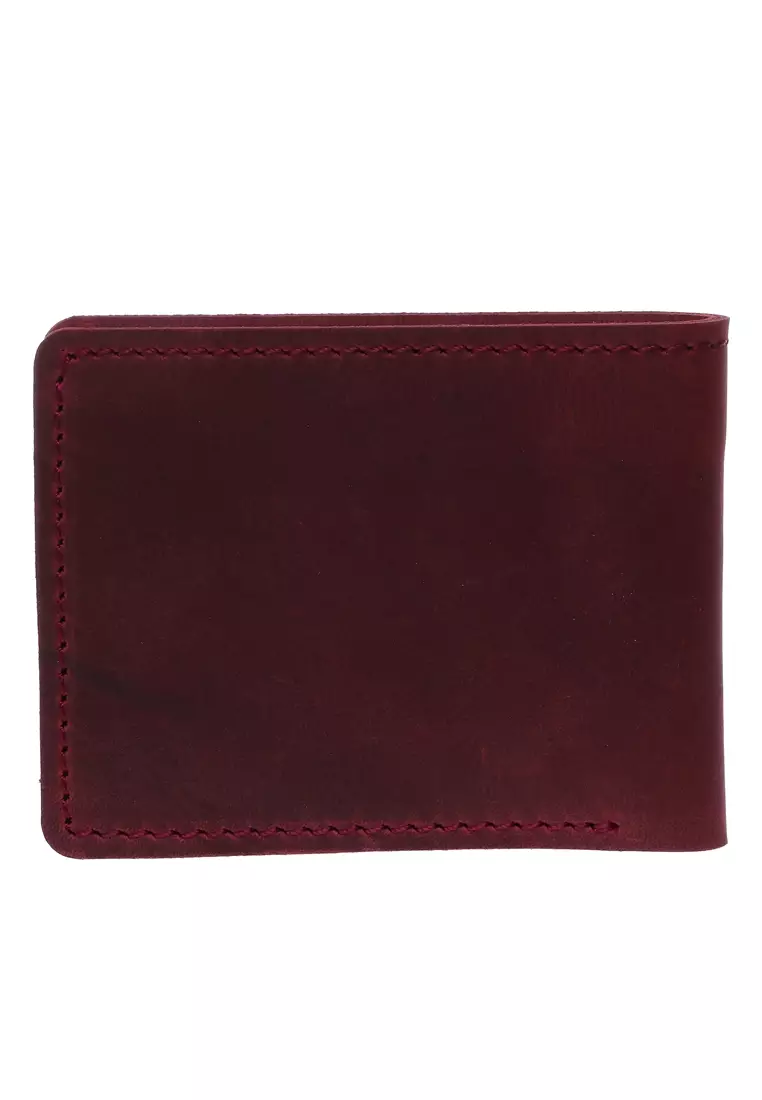 Berkly Dompet Fashion Pria Handmade Many Slot Material Genuine Leather Kulit DPBW ORIGINAL - Maroon