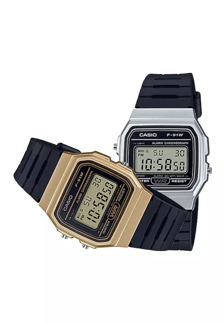 Digital Couple Watches Couple-F91WM-79