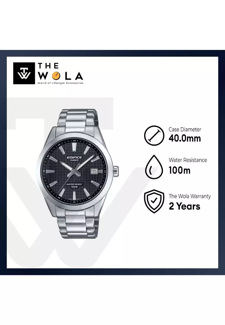 EFV-160D-1AV Men’s Analog Watch with Stainless Steel Band