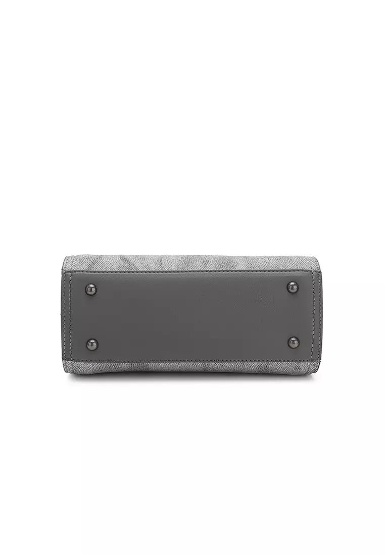 Women's Top Handle Bag / Sling Bag / Crossbody Bag / Shoulder Bag - Dark Grey