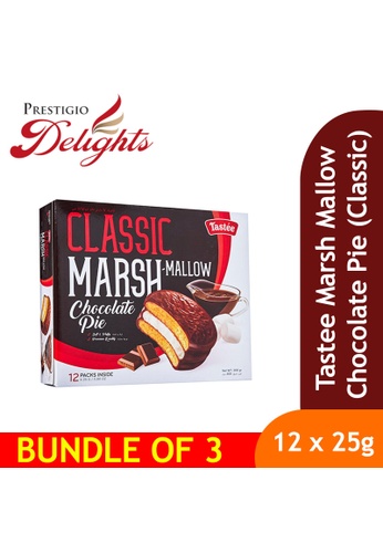 Prestigio Delights Tastee Marsh Mallow Chocolate Pie (Classic) 300g Bundle of 3 9A125ES83DA890GS_1