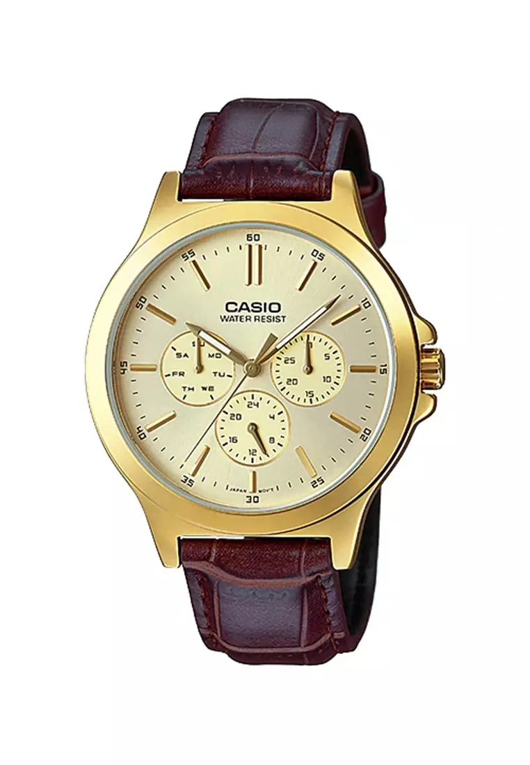 Casio chronograph outlet gold