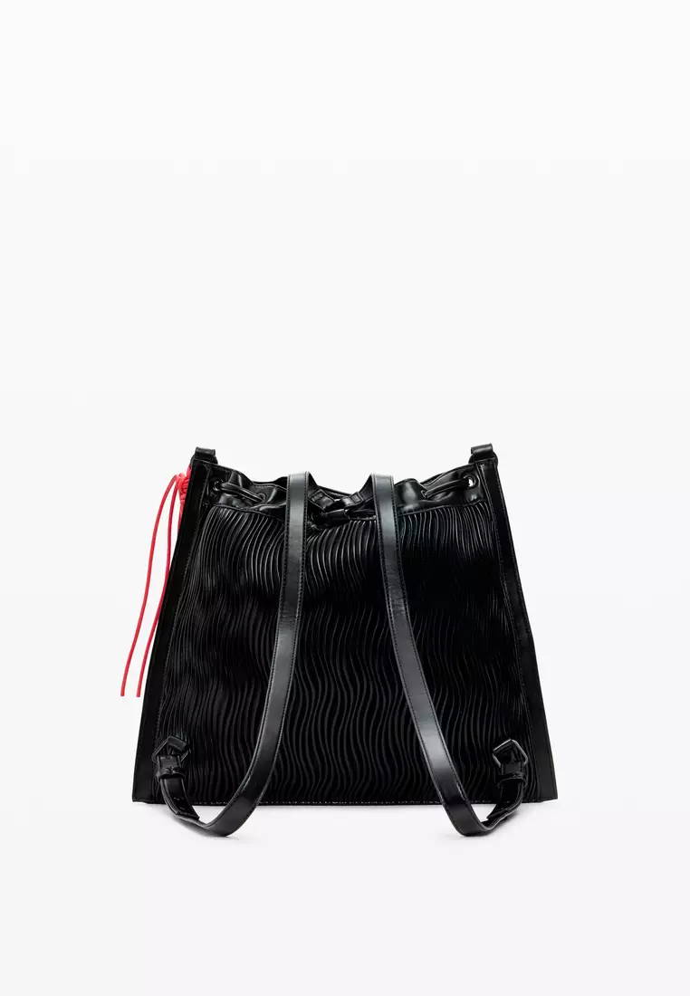 Medium embossed backpack