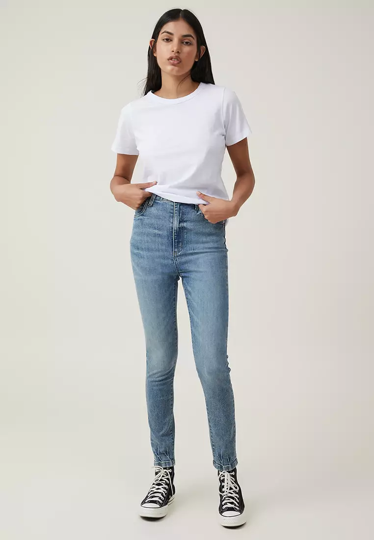 Buy Cotton On Ultra High Super Stretch Jeans Online | ZALORA Malaysia