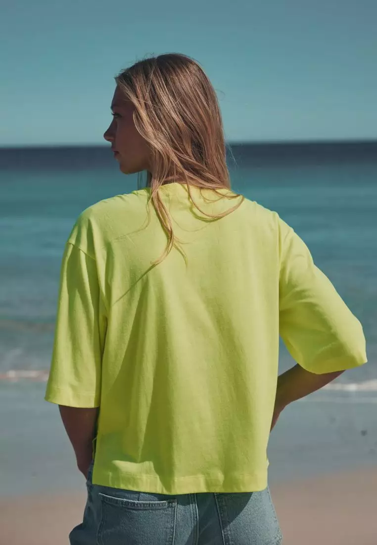 Oversized Relaxed Fit Boxy Heavyweight Crew Neck T-Shirt