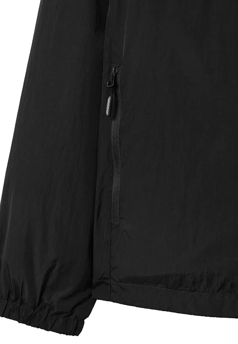 MENS BLACK TECHNICIAN FACE MASK JACKET