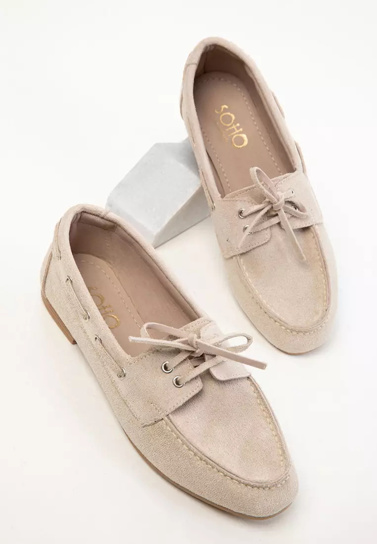 Skin Suede Loafer Women's Shoes 20481