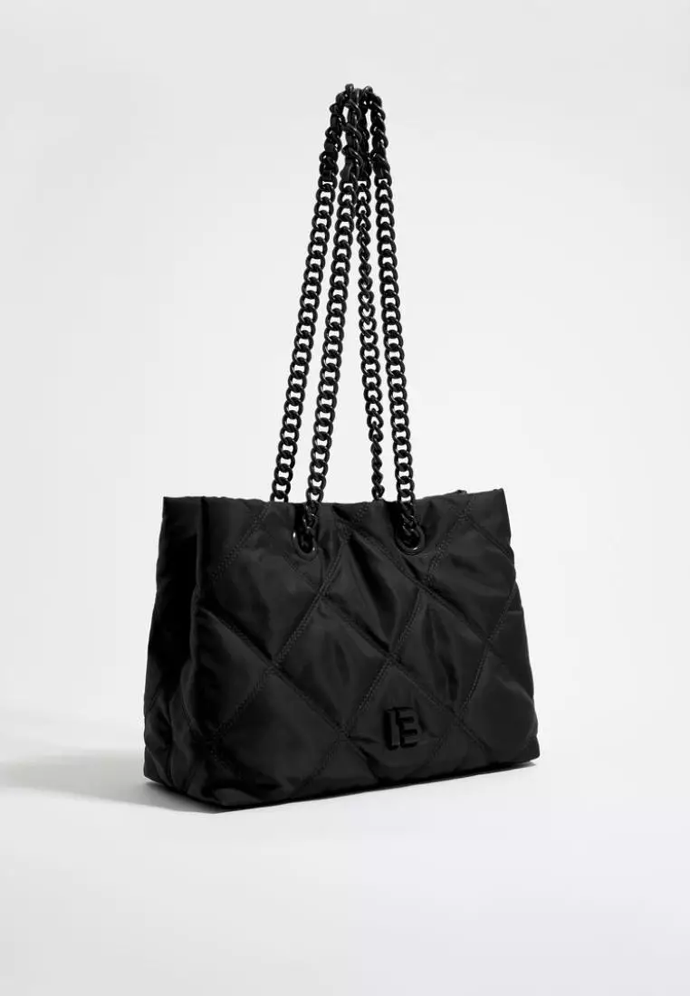 Jual Bimba Y Lola Bimba Y Lola M Black Padded Nylon Shopper Bag Original 2025 ZALORA Indonesia