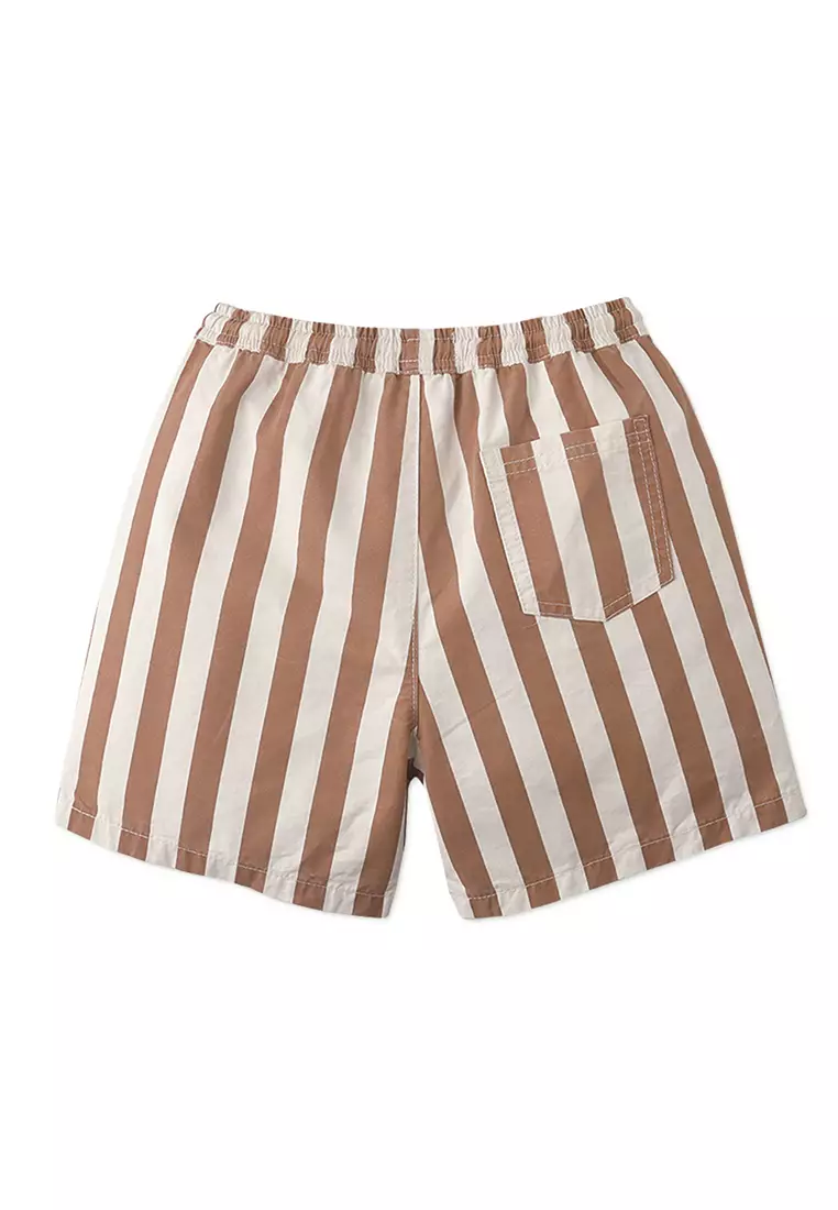 Boys Cody Shorts In Thick Stripes Print