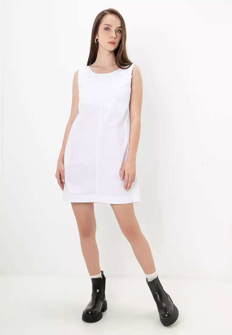 Poplin Sleeveless Mini Dress - Calvin Klein Jeans