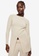 Mango beige Long-Sleeve T-Shirt With Cut-Out 53976AA812B7A6GS_1