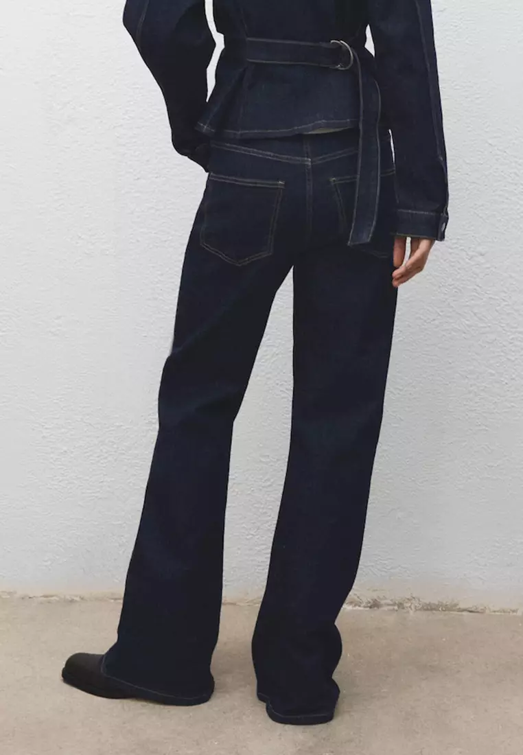 Flare Jeans With Drawstrings