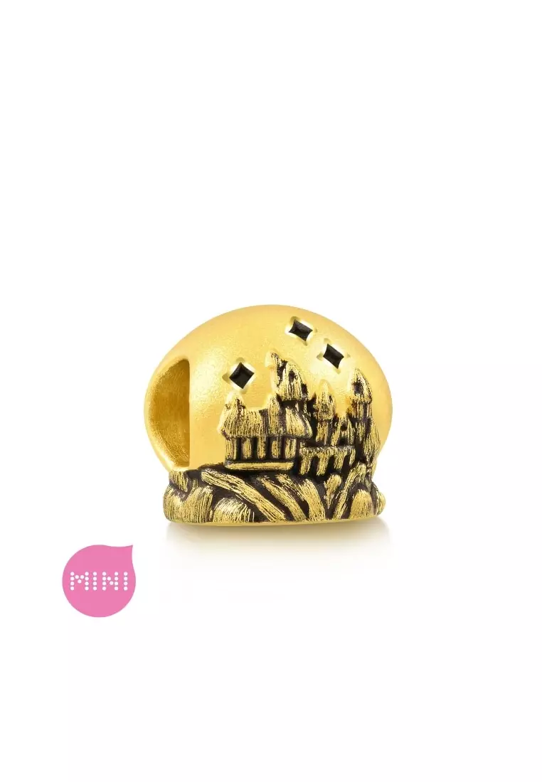 999 Gold Harry Potter Hogwarts School of Witchcraft and Wizardry Charm for Women & Men 92751C [Bracelet not included]