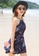 YG Fitness navy Sexy Print Swimsuit Dress A8B02US0EE7705GS_2