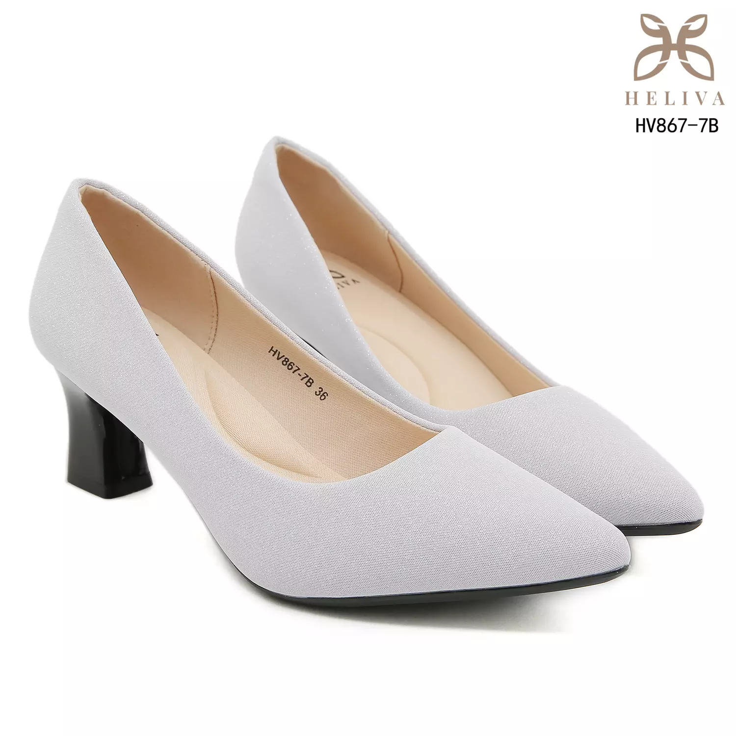 Heliva Lumina Subtle Sparkle Matte Heels 5.5cm HV867-7B