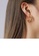 Glamorousky silver Fashion Simple Plated Gold 316L Stainless Steel Hollow Twist Geometric Stud Earrings 5790CAC05D6315GS_4