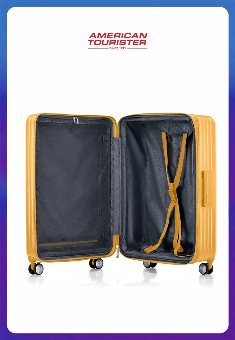 American Tourister Koper Hardcase Tranto Spinner Large 28 Inch EXP TSA BO - Mustard