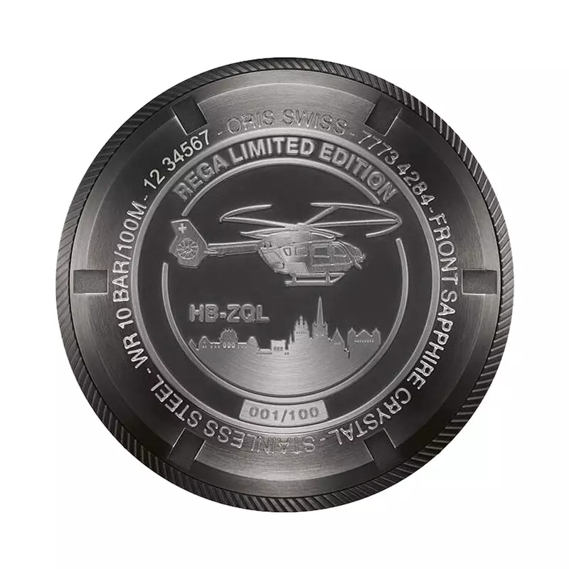 Jam Tangan Pria Oris Pro Pilot 01-798-7773-4284-HB-ZQL-Set Rega Fleet Leather Strap + Extra Strap Limited Edition