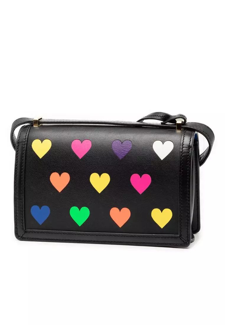 Pre-Loved Loewe Small Leather Hearts Barcelona Crossbody