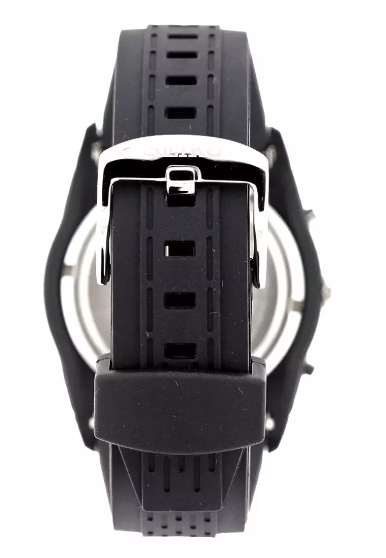 Jam Tangan Pria Seiko SNAC01 Strap Stainless Steel Hitam