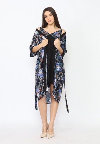 Cynthia blue Cynthia Vintage Flower Kimono Set 2 In 1 All Size - Blue DB5A4AAA64129FGS_1