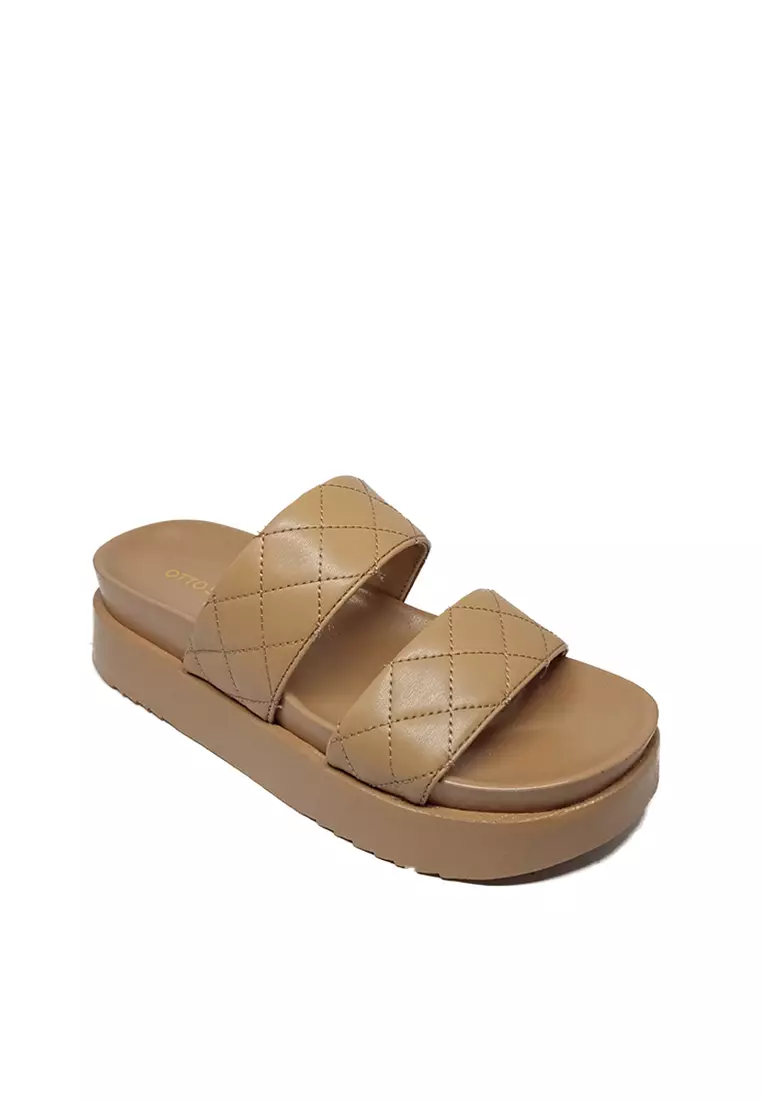 Tan mid hot sale wedge sandals