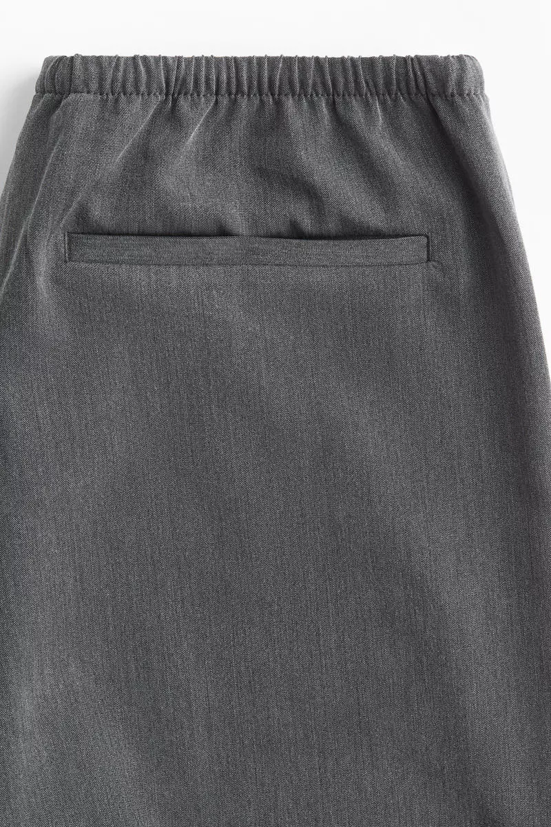 Twill drawstring trousers