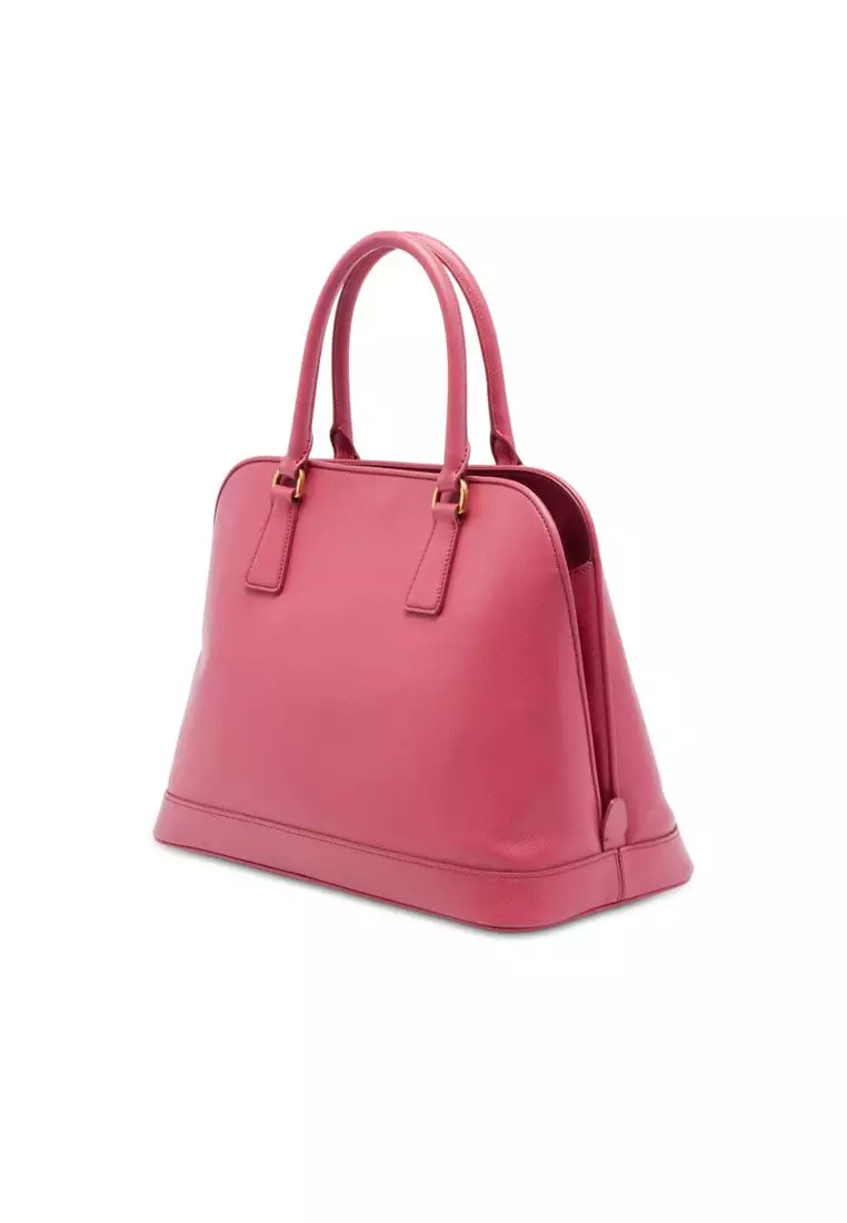 Pre-Loved Prada Large Saffiano Lux Open Promenade Satchel