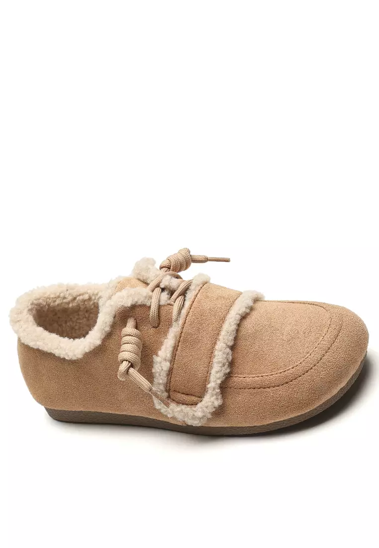 Discount on Twenty Eight Shoes  shoes - SKU: Lace-up Cotton Flat Shoes WW3086-5