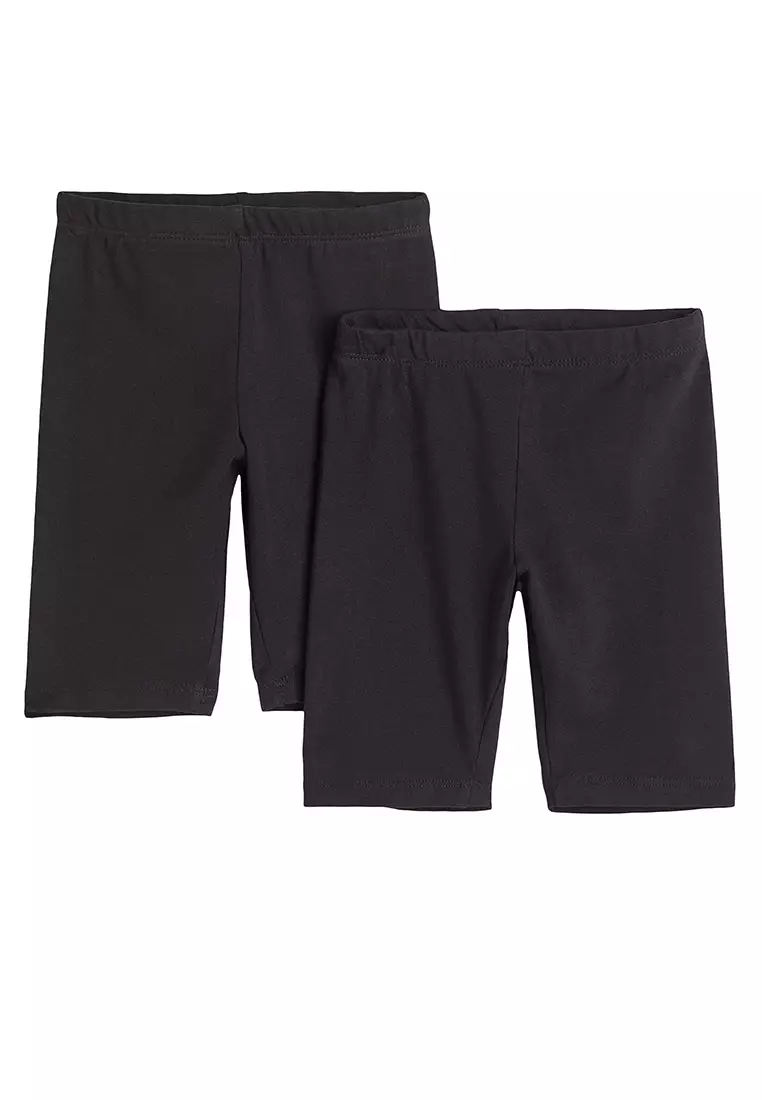 H&m black cycling online shorts