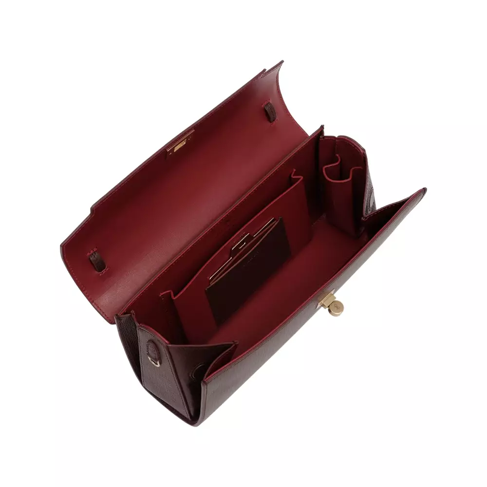 Mortimer Clutch Bag Barolo Red