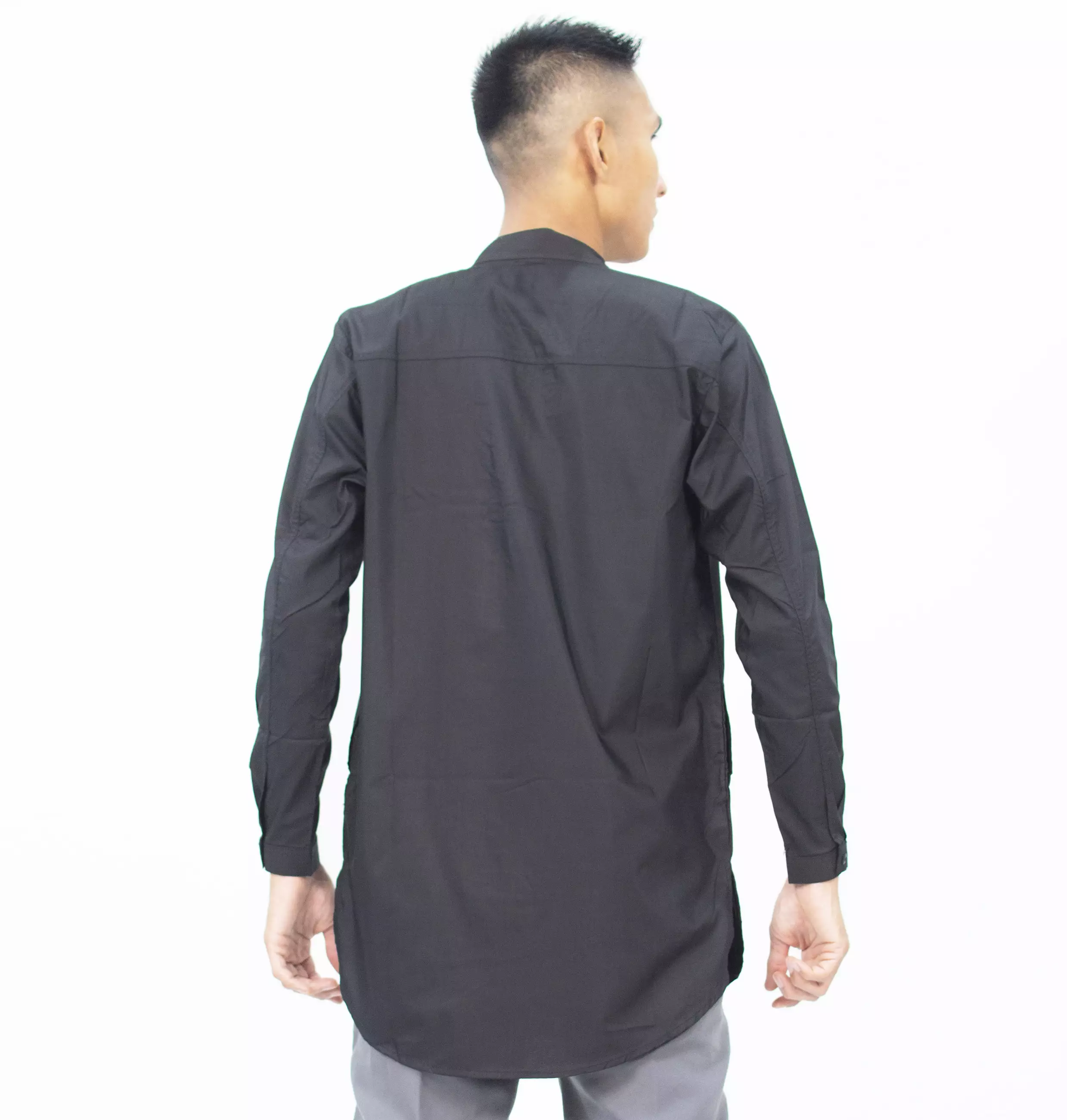 SHAMS Outfit Idul Fitri Outfit Lebaran Baju Lebaran Busana Muslim Pria Fashion Muslim Pria - HITAM