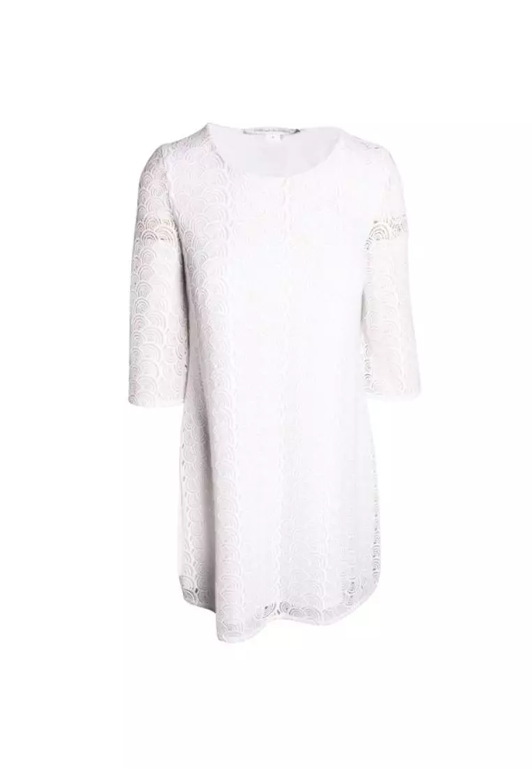 Diane von furstenberg store white lace dress