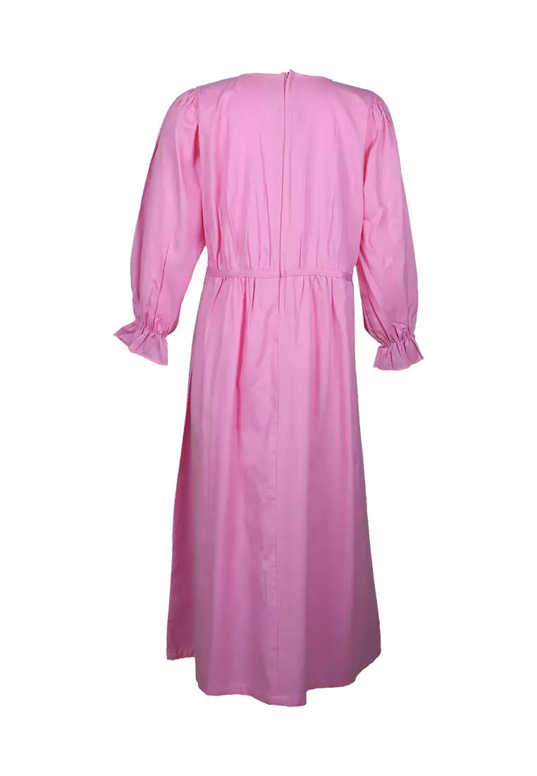 Pito Dito Girl Siastella Dress Panjang Anak Pink