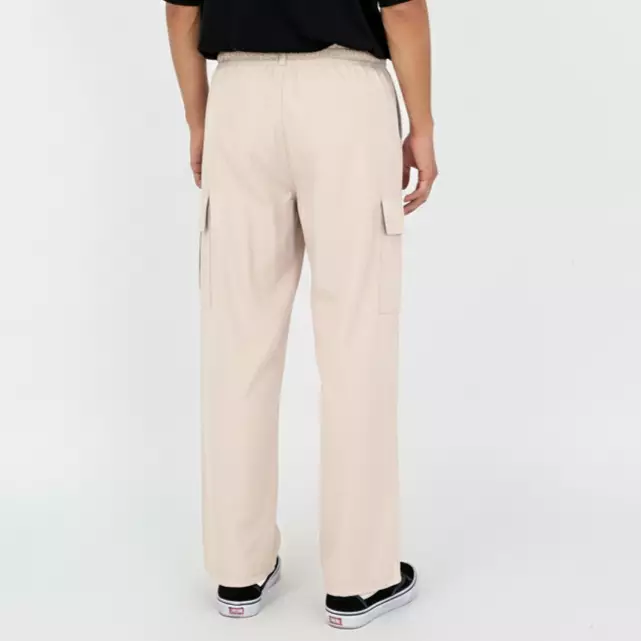 Rey Track Pants [KREM] Celana Panjang Kargo Pria Size L-XL Nylon