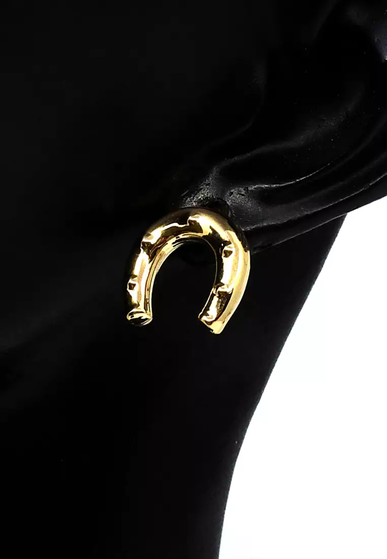 18K Italian Made Yellow Gold Earrings