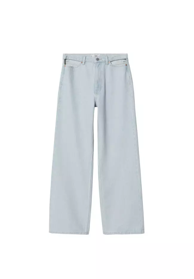 Wideleg Cut-Out Jeans