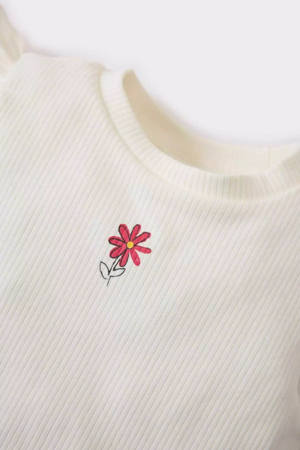 女嬰兩件裝 短袖T恤 彈性腰圍 繡花短褲 E8387A525Sm