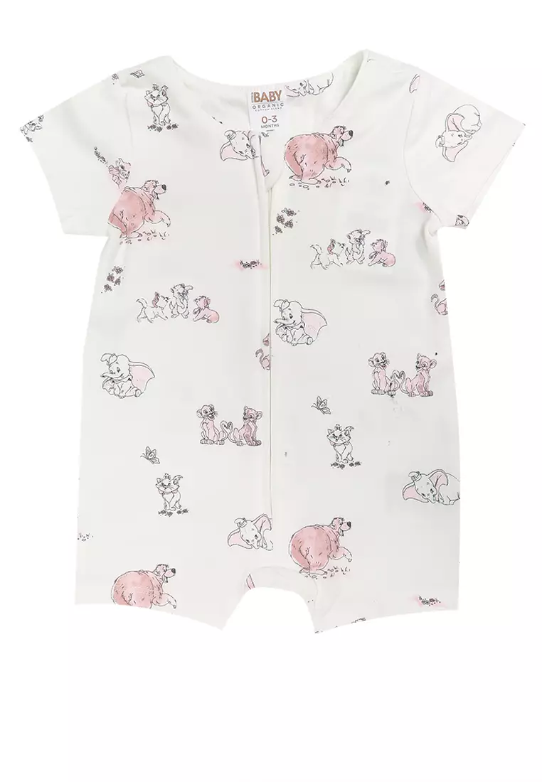 The Short Sleeve Zip Romper License