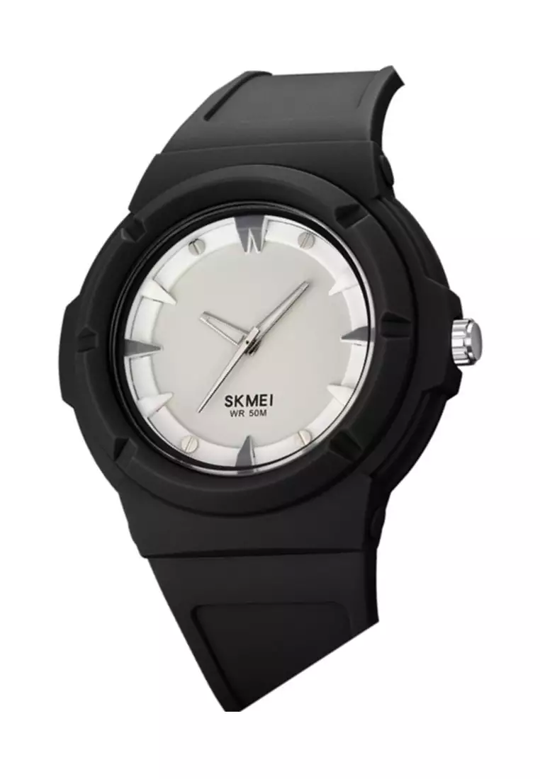 Jam Tangan Analog Pria Waterproof Strap Tali Material PU Silicone IR40 ORIGINAL