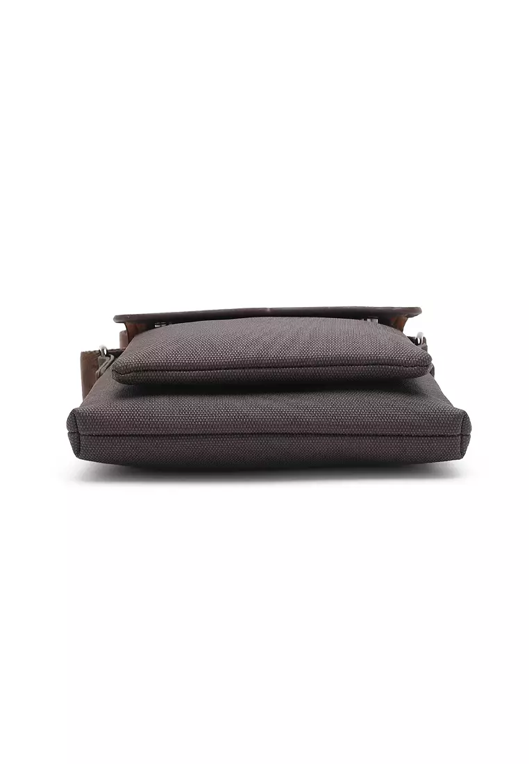 Men's Sling Bag / Crossbody Bag (Tas Selempang Pria) - Cokelat
