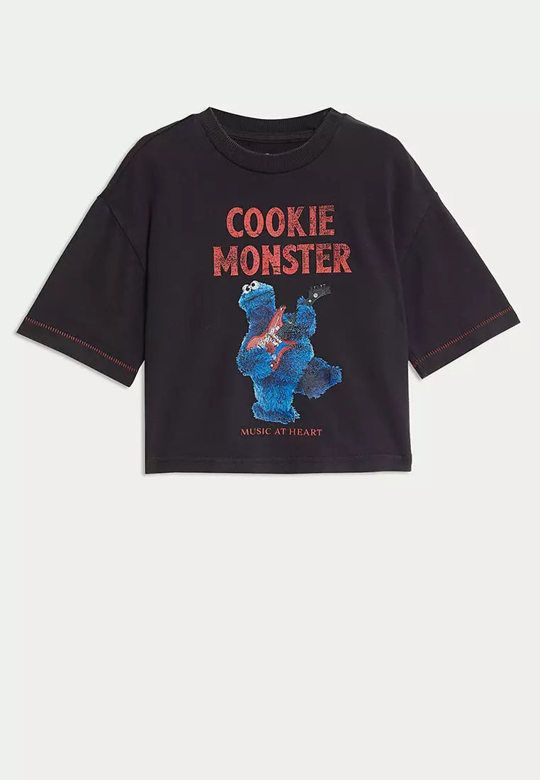 Pure Cotton Cookie Monster T-Shirt